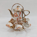 Coffee Jug & 6-Cup Set with European-Style Holder | Hanging Cups & Plates
