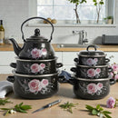 5‑Piece Multicolor Cookware Set + Tea Pot – Perfect Kitchen Combo