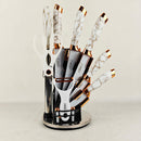 Professional Unique Chef Rose Gold Knife, Peeler & Scissors Set – 3CR13 Stainless Steel