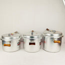 Premium Stainless Steel Pressure Cooker – Double Body, Wooden Handle, Heavy-Duty (9L, 11L, 13L)