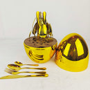 MOOD EGG Luxury 24-Piece Flatware Set | Elegant & Durable