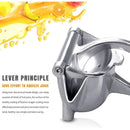 Manual Fruit Juicer – Alloy Fruit Press, Lemon Squeezer, Fruit Juice Extractor