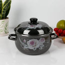 5-Piece Black Enamel Cast Iron Cookware Set – Casserole & Cooking Tools