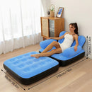 Sofa /2-in-1 Inflatable Sofa Bed 🛋️ Durable & Portable Air Couch for Home, Travel & Outdoor Use | Convertible Blow-Up Lounger