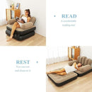 Sofa /2-in-1 Inflatable Sofa Bed 🛋️ Durable & Portable Air Couch for Home, Travel & Outdoor Use | Convertible Blow-Up Lounger