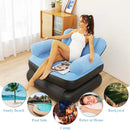 Sofa /2-in-1 Inflatable Sofa Bed 🛋️ Durable & Portable Air Couch for Home, Travel & Outdoor Use | Convertible Blow-Up Lounger