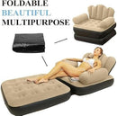 Sofa /2-in-1 Inflatable Sofa Bed 🛋️ Durable & Portable Air Couch for Home, Travel & Outdoor Use | Convertible Blow-Up Lounger